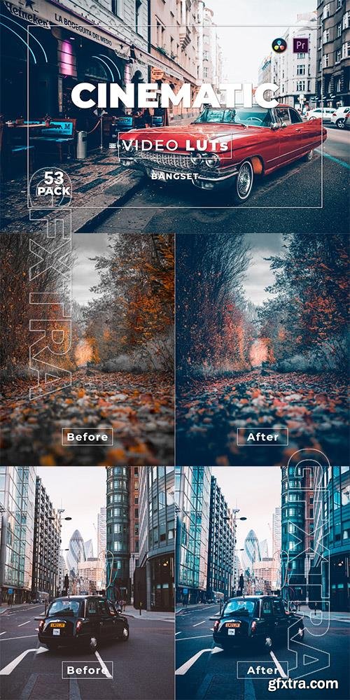 Bangset Cinematic Pack 53 Video LUTs HPZV4NV