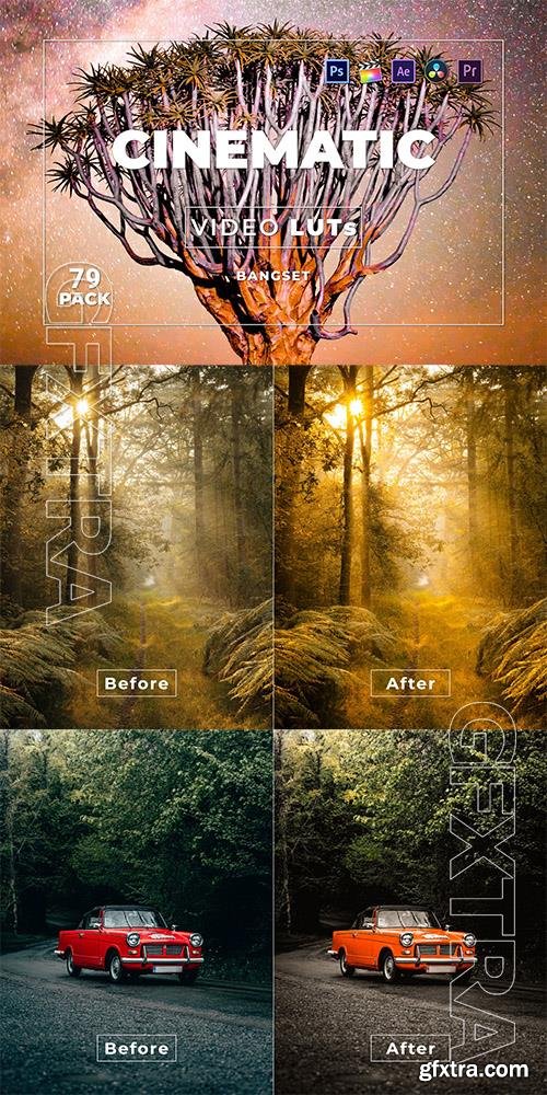 Bangset Cinematic Pack 79 Video LUTs FJ6WLRW