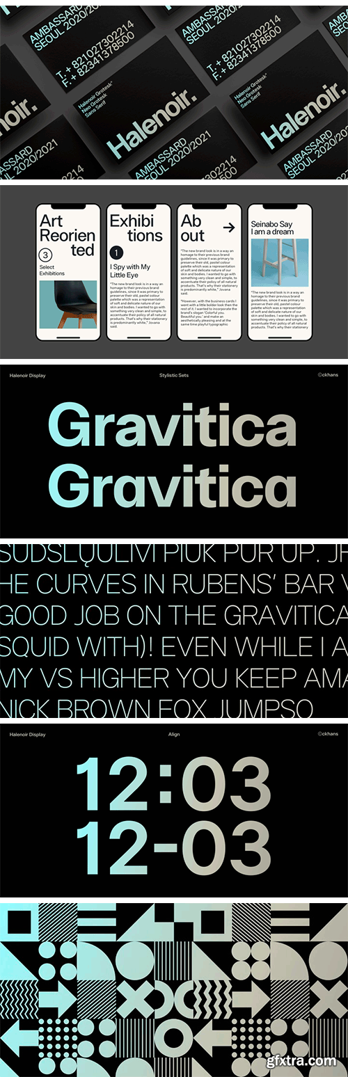 Halenoir Font Family Halenoir Font Family