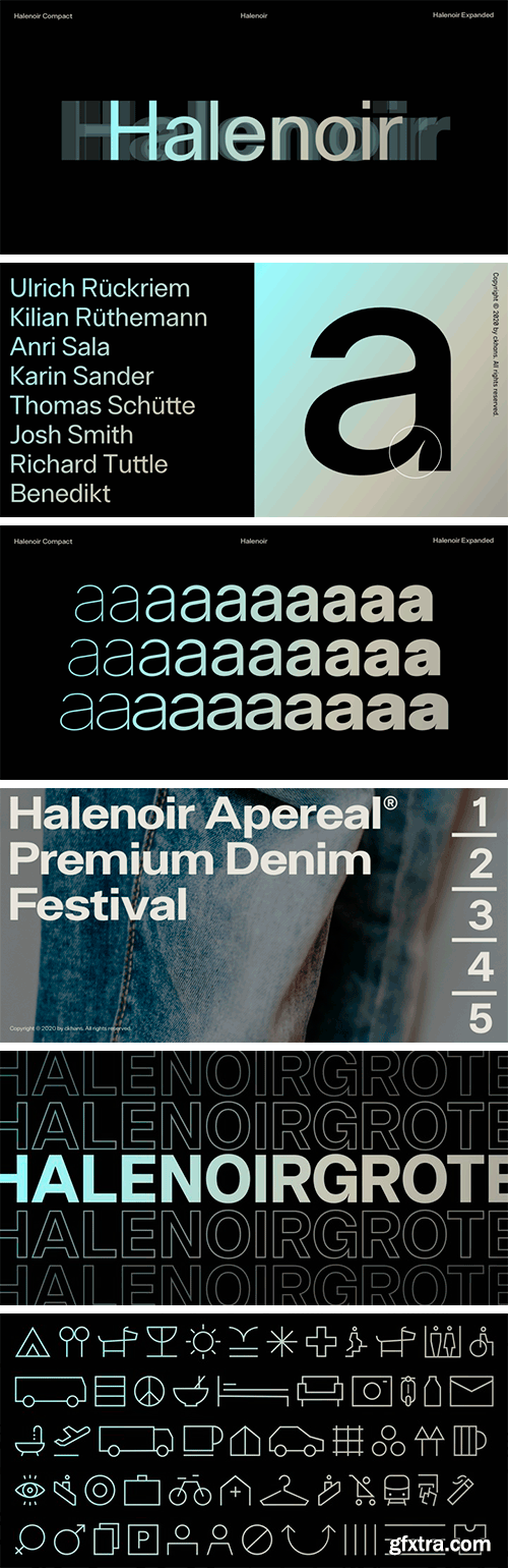 Halenoir Font Family Halenoir Font Family