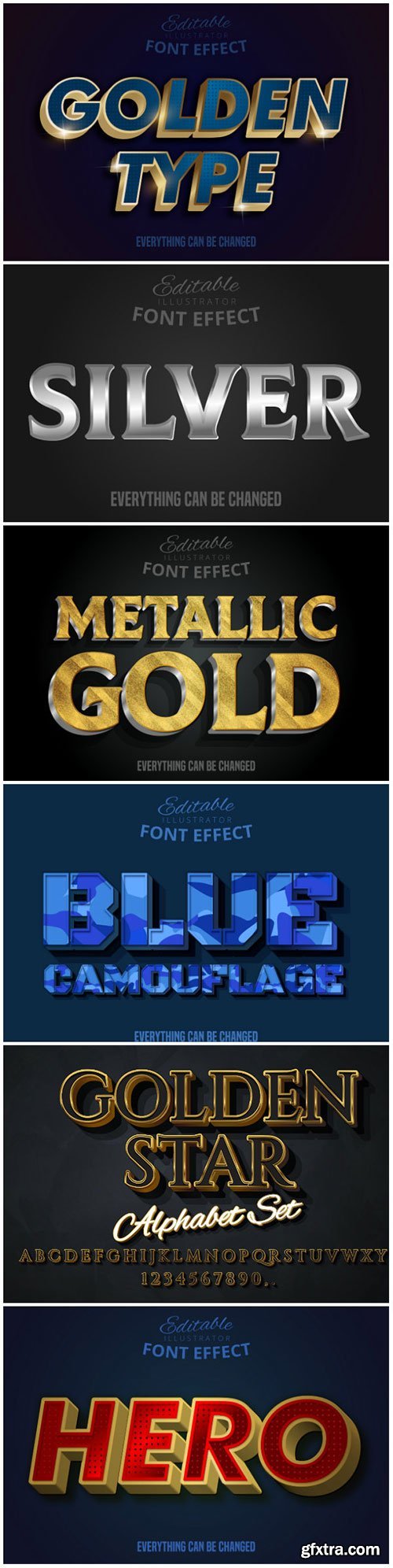 3d editable text style effect vector vol 165
