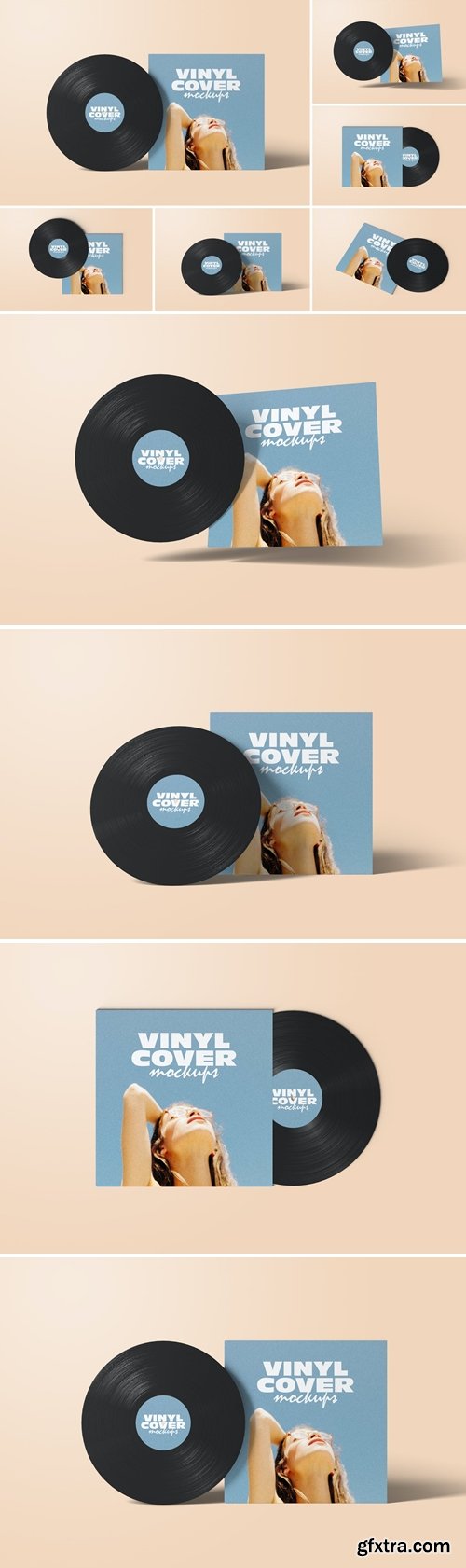 Vinyl Record Cover Mockups