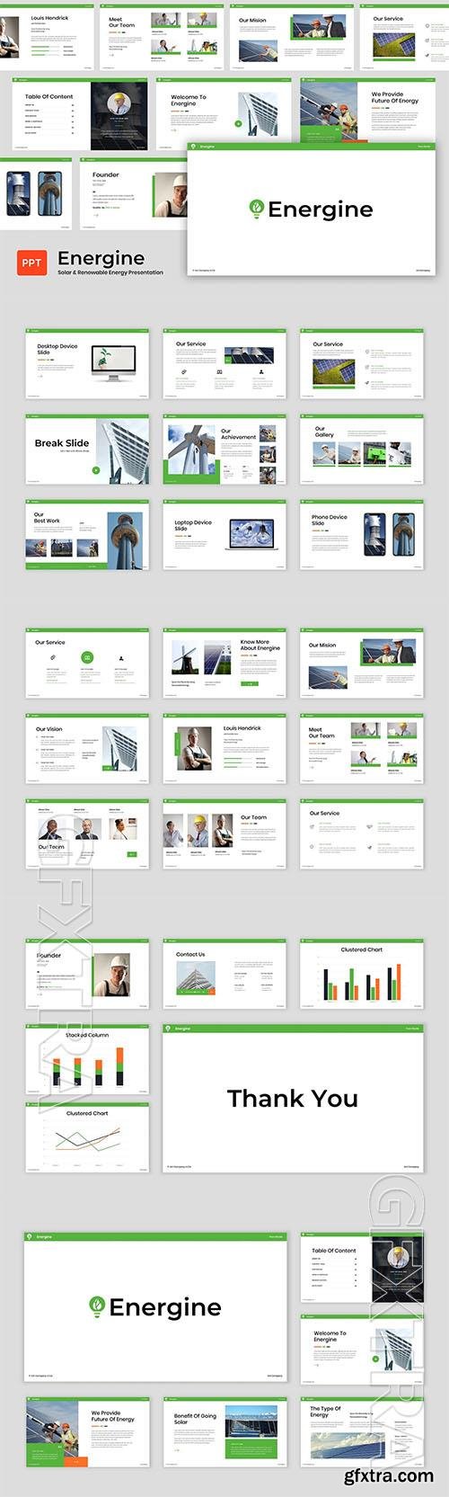Energine - Solar & Renewable Energy - Powerpoint, Keynote and Google Slides Template