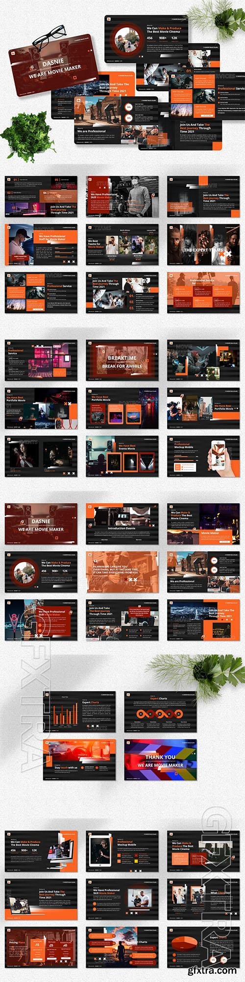 Dasnie - Movie Studio Powerpoint, Keynote and Google Slides Template Dasnie - Movie Studio Powerpoint, Keynote and Google Slides Template