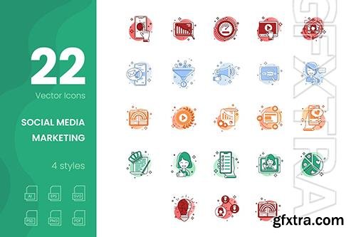 Social Media Marketing Icons HJSYSK9