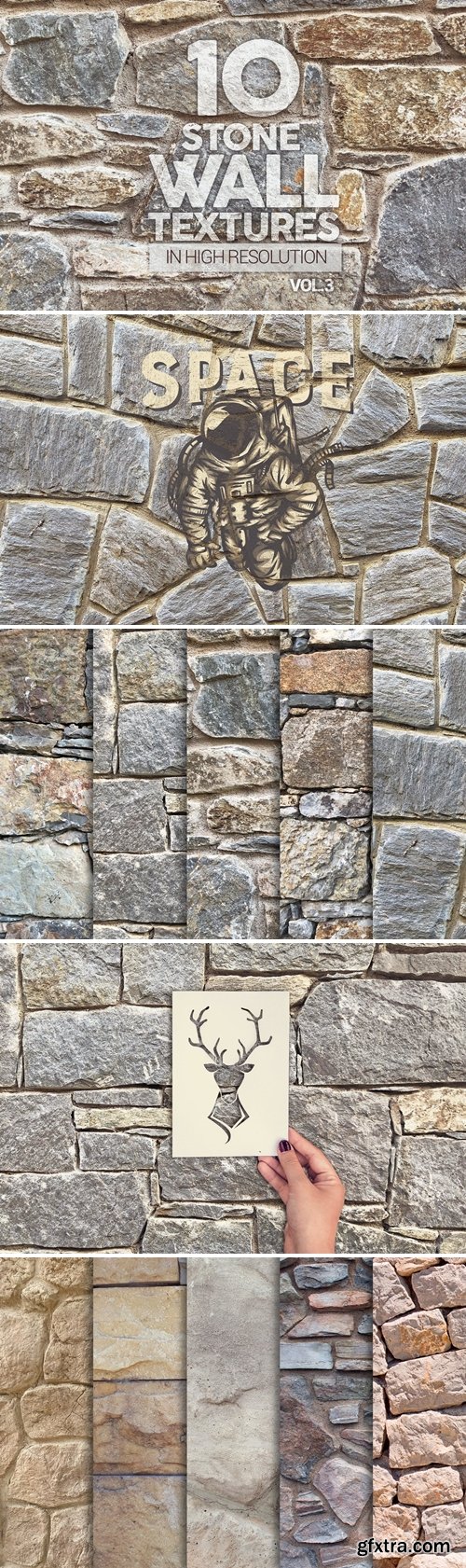 Stone Wall Textures x10 Vol.3