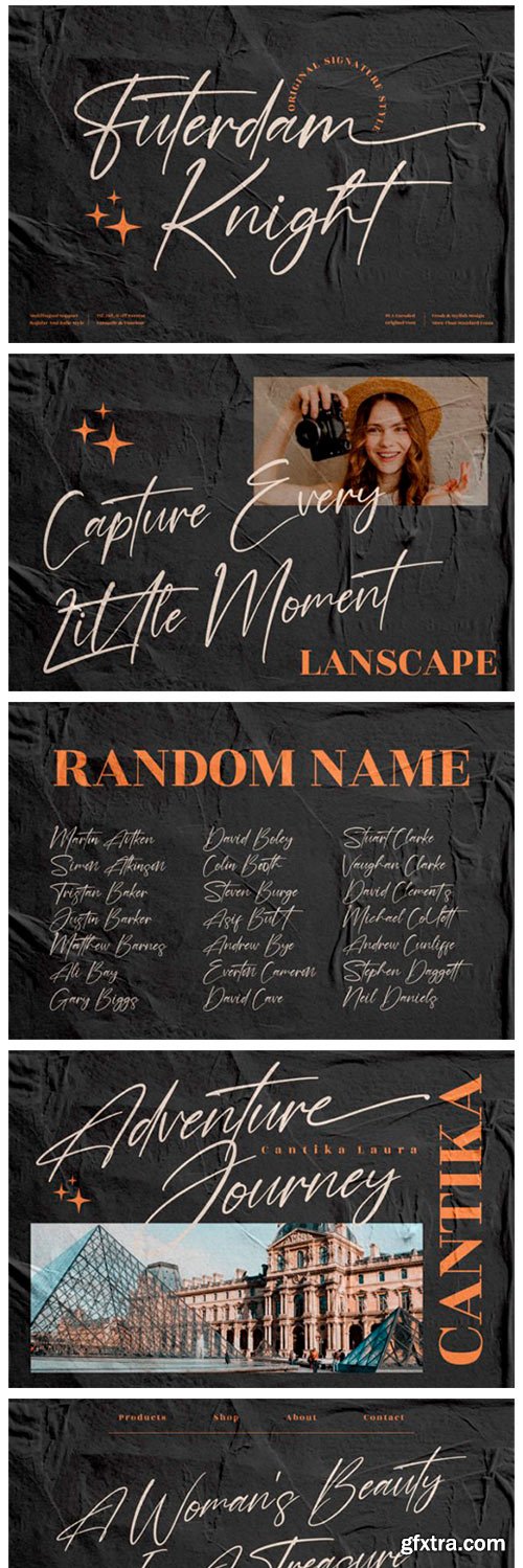 Futerdam Knight Font Futerdam Knight Font