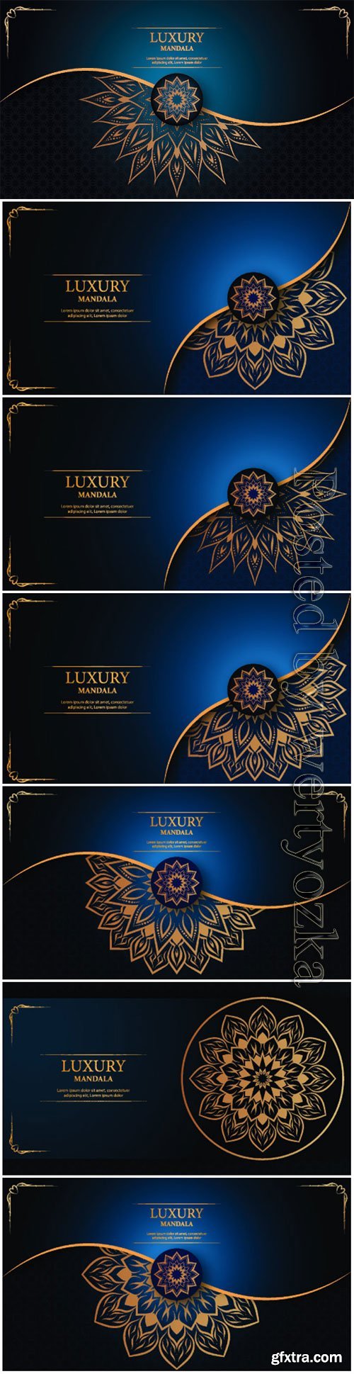 Luxury decorative mandala vector background # 3