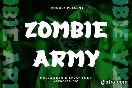 Zombie Army - Halloween Display Font