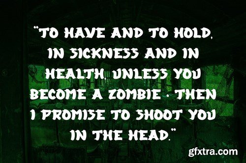 Zombie Army - Halloween Display Font