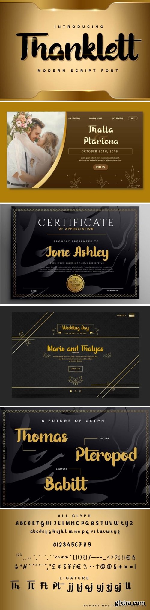 Thanklett Font