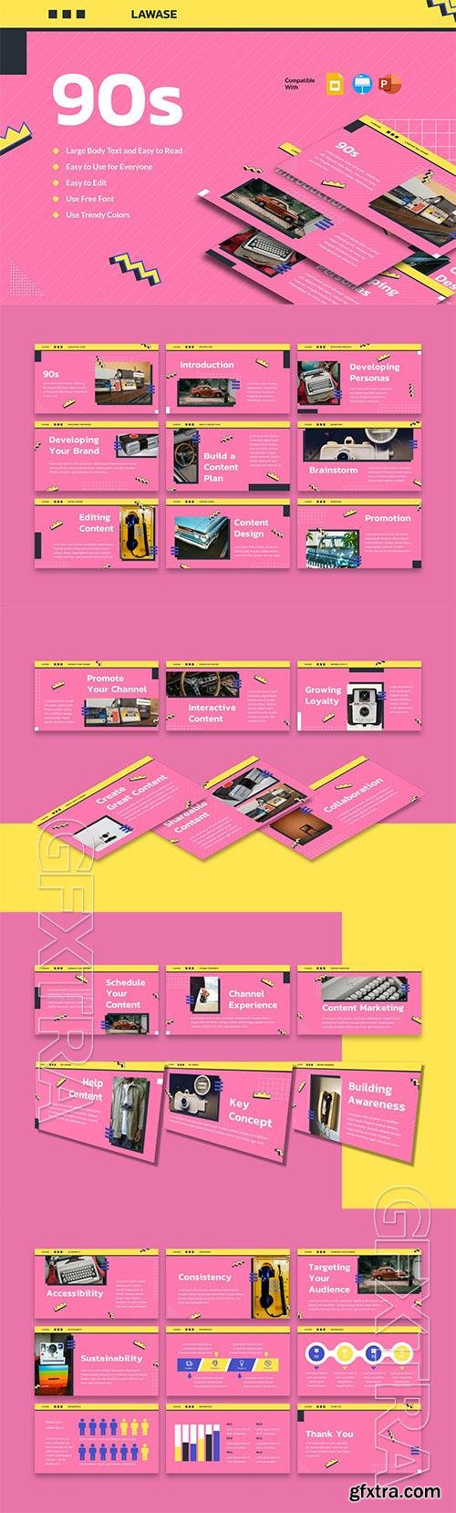 LAWASE - 90s Presentation Template 94337YC
