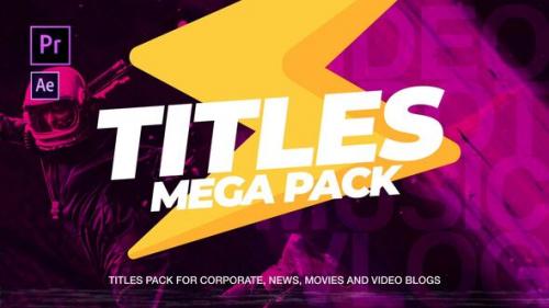 Videohive - The One 1.0 Titles Pack For Premiere Pro and After Effects - 23766434 - 23766434