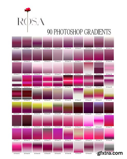 90 Photoshop Gradients Collection