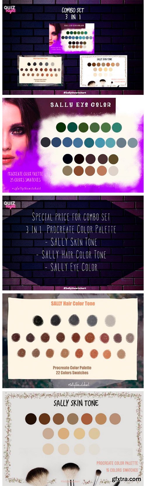 Procreate Color Palette 3 in 1 Combo Set 11513942