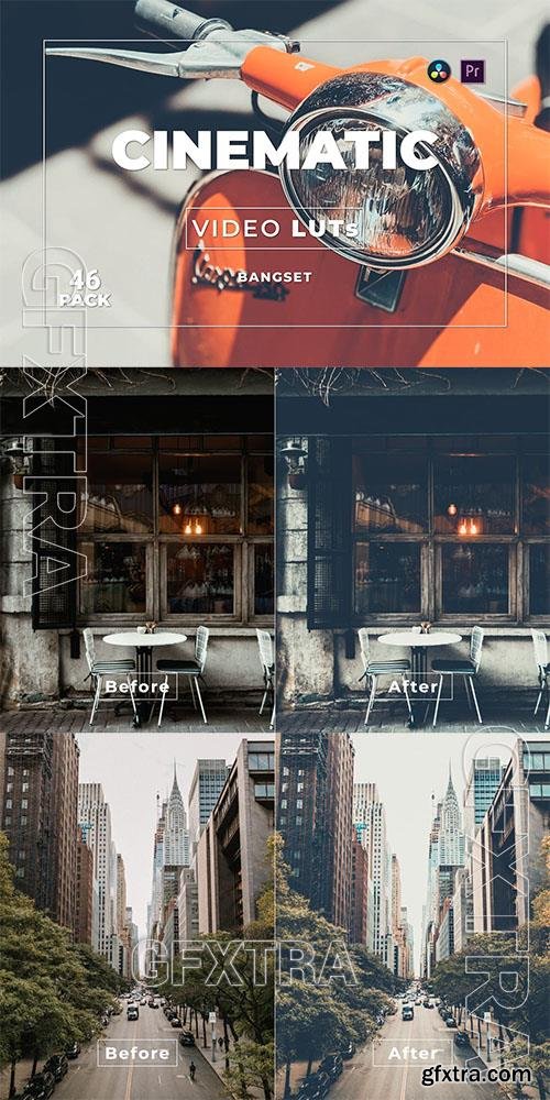 Bangset Cinematic Pack 46 Video LUTs FWETH22