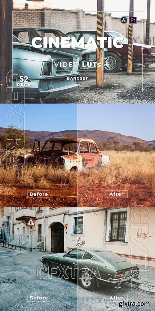 Bangset Cinematic Pack 52 Video LUTs CXQG649