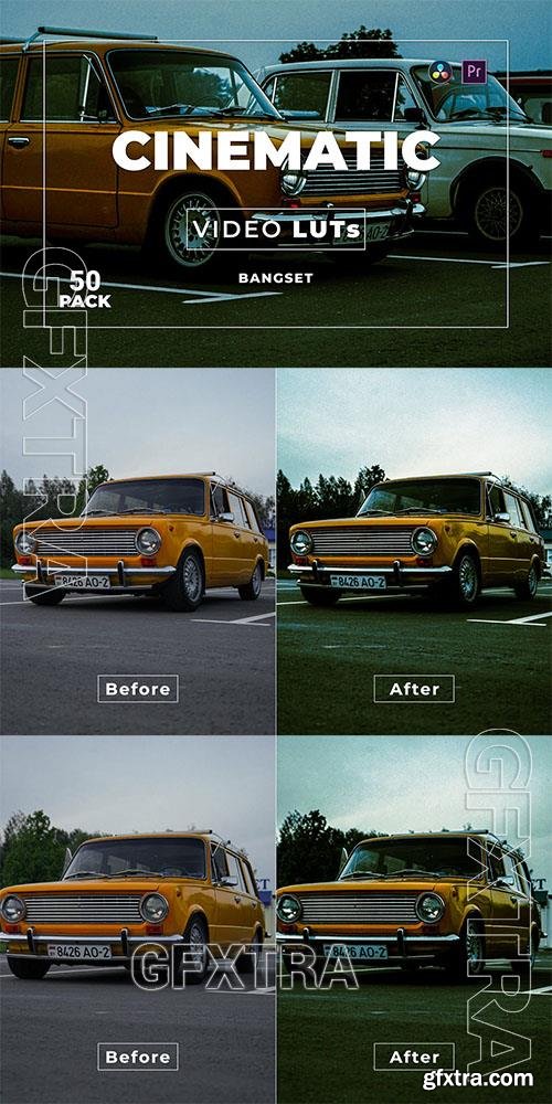 Bangset Cinematic Pack 50 Video LUTs 9VXMHC9