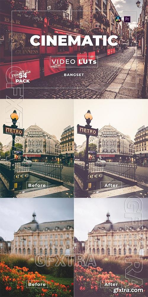 Bangset Cinematic Pack 54 Video LUTs Y85NNTJ