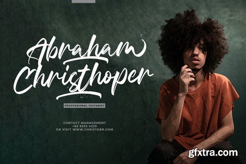 Celline Fram - Textured Brush Font