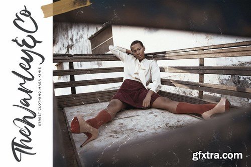 Celline Fram - Textured Brush Font