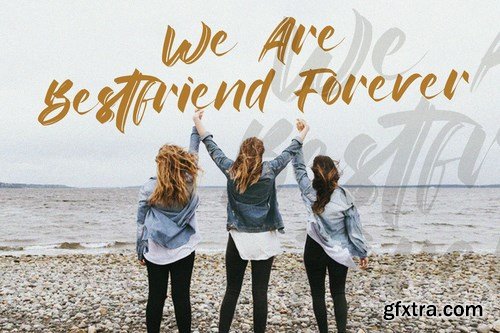 Rinjany - Textured Brush Font