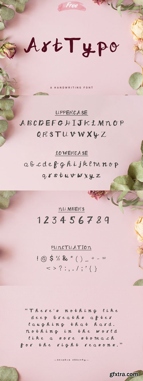 Art Typo - Handwritten Font Art Typo - Handwritten Font