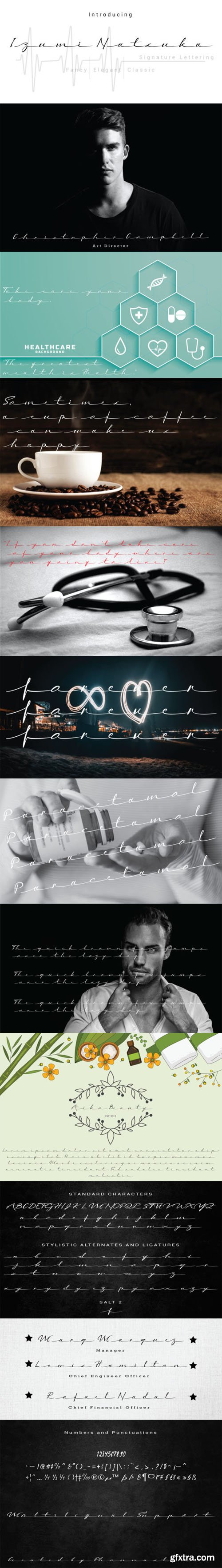 Izumi Natsuka Script - Signature Lettering Font Izumi Natsuka Script - Signature Lettering Font