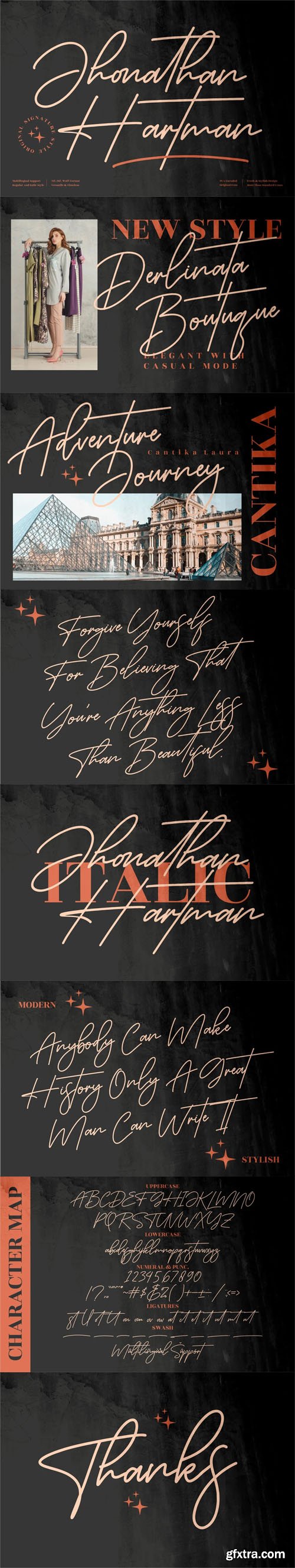 Jhonathan Hartman Script - Refined Signature Font Jhonathan Hartman Script - Refined Signature Font