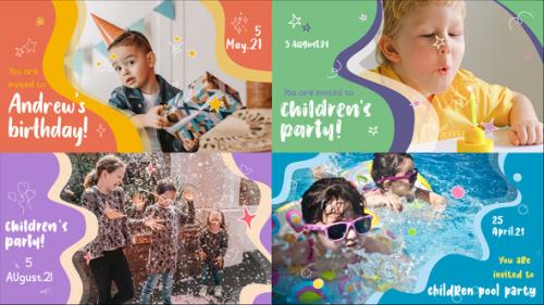 Videohive - Kids Party Slideshow || FCPX - 33352583 - 33352583