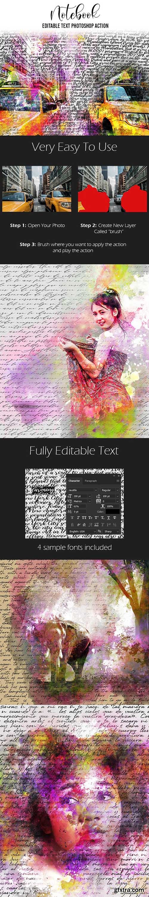 GraphicRiver - Notebook Photoshop Action 24181068