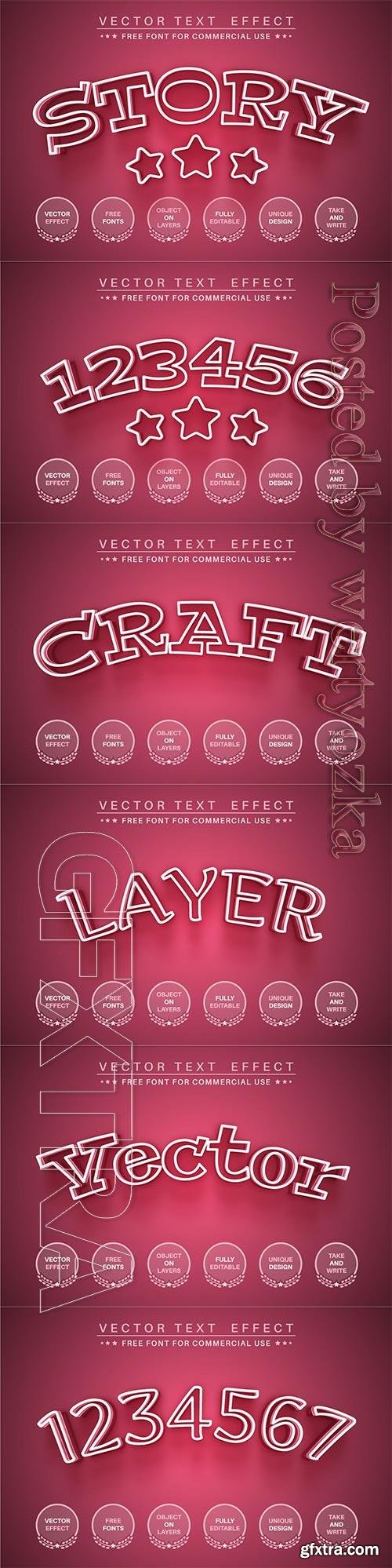 Pink Story - Editable Text Effect, Font Style Pink Story - Editable Text Effect, Font Style