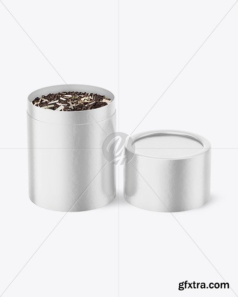 Metallized Tube With Tea Mockup 87021