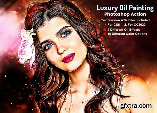 CreativeMarket - Luxury Oil Painting Photoshop Action 5704092