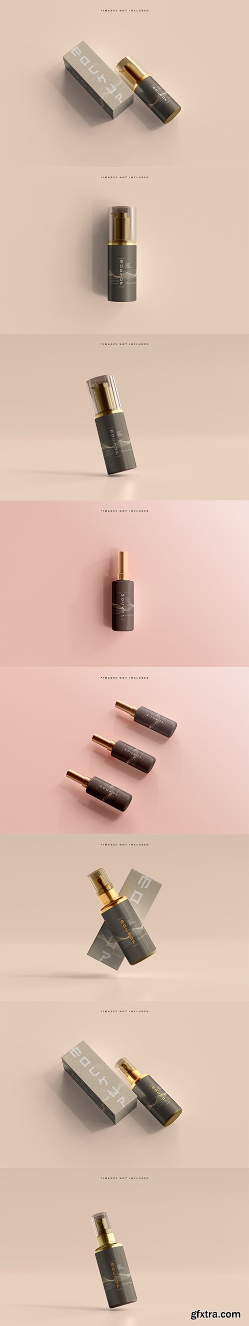 Cosmetic bottle mockup