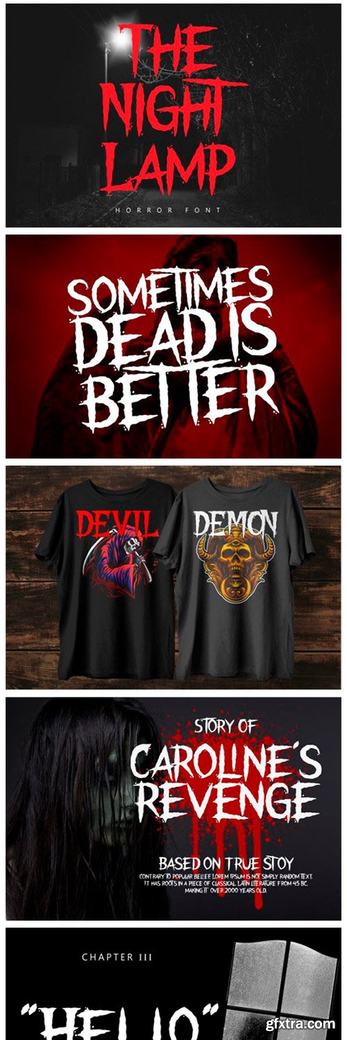 The Night Lamp Font The Night Lamp Font