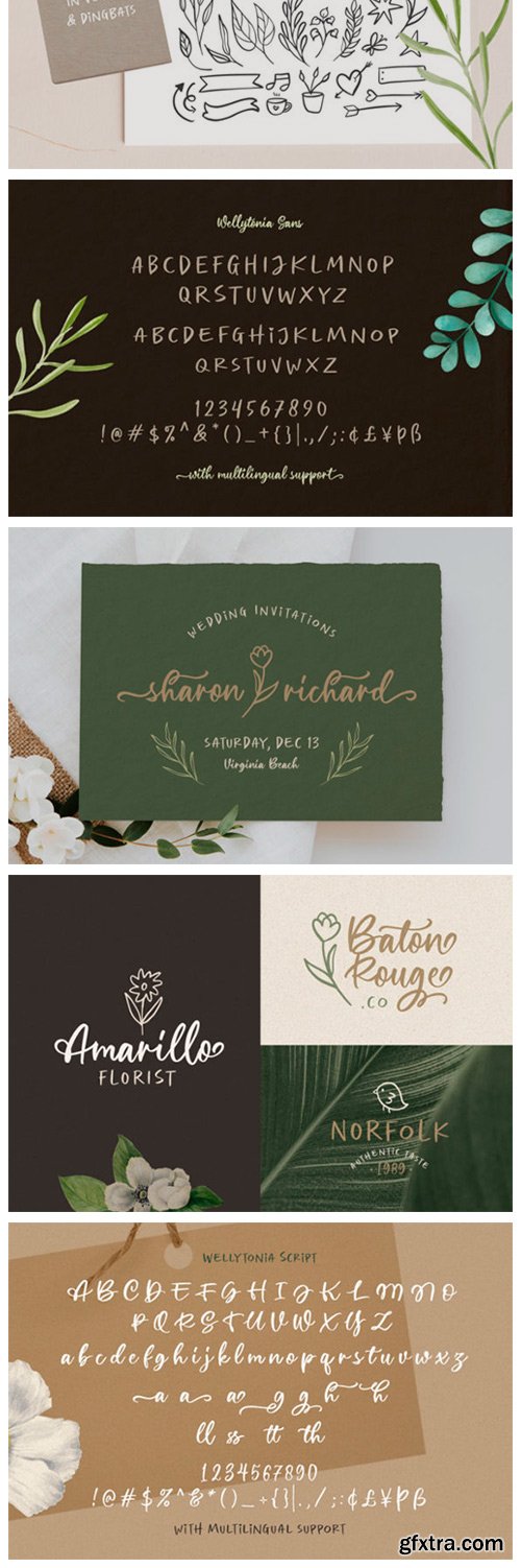 Wellytonia Package Font Wellytonia Package Font