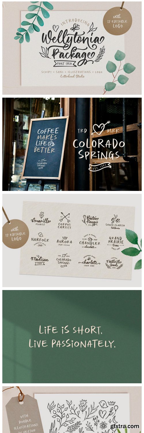 Wellytonia Package Font Wellytonia Package Font