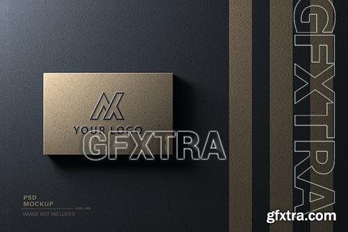 Luxury business paper logo mockup BAAFU3C