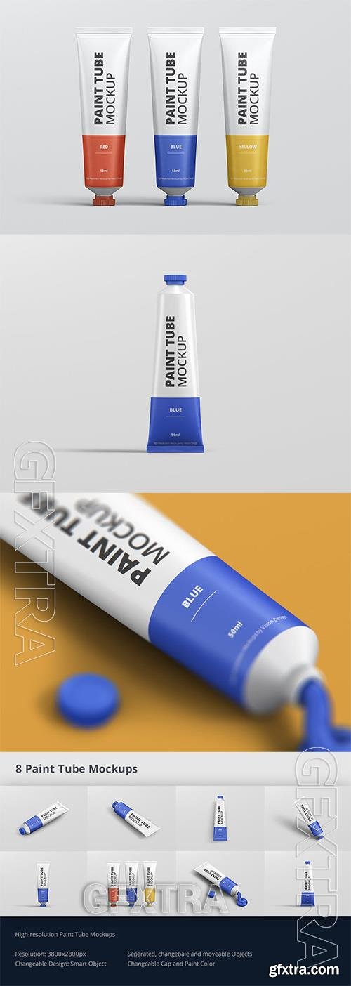 Paint Tube Mockup VG7VQJN Paint Tube Mockup VG7VQJN