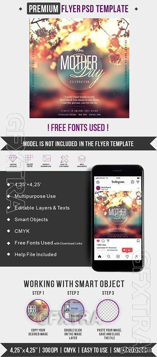 Mother Day Celebration PSD Flyer Template Mother Day Celebration PSD Flyer Template