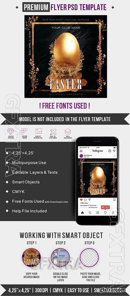 Easter Premium PSD Flyer Template