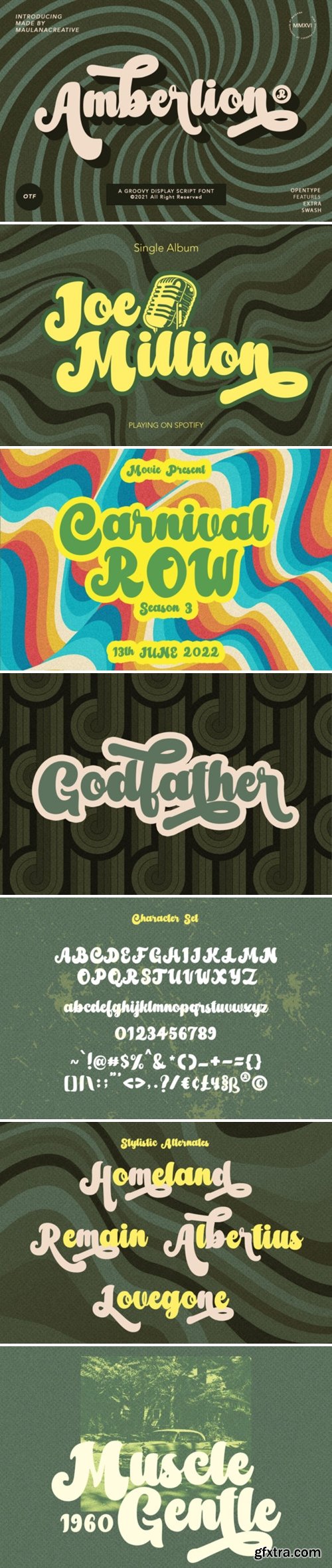 Amberlion Script Font