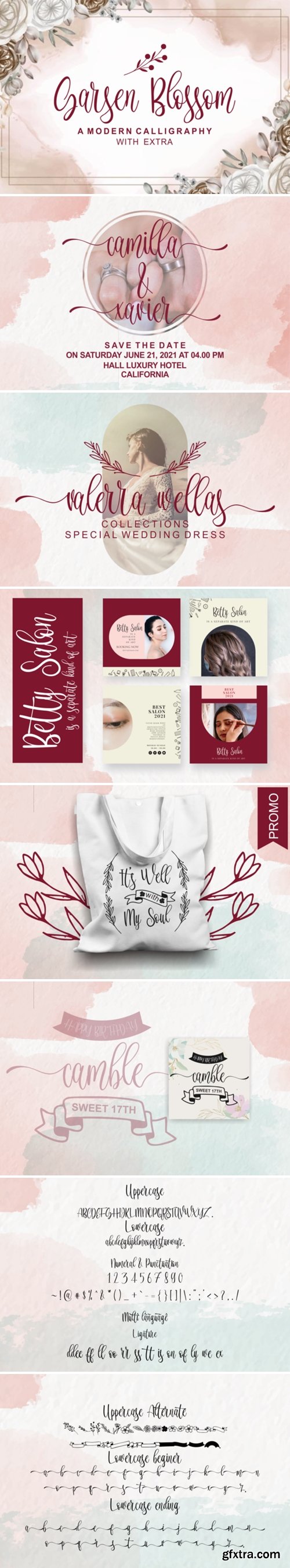 Garsen Blossom Font