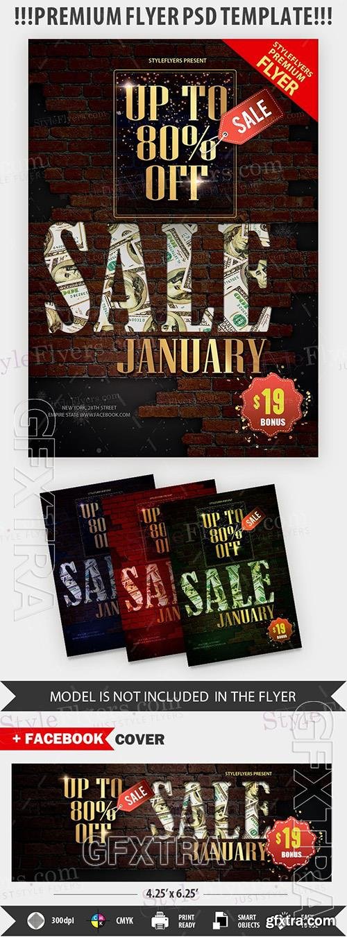January Sale Premium PSD Flyer Template January Sale Premium PSD Flyer Template