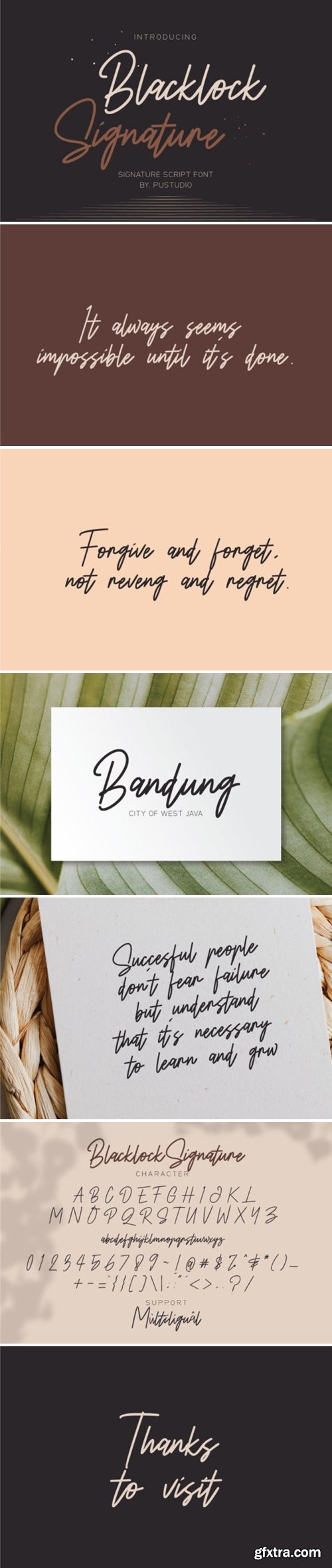 Blacklock Signature Font