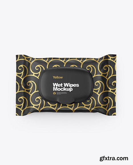 Wet Wipes Pack With Plastic Cap Mockup