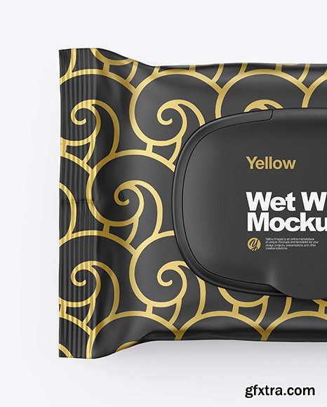 Wet Wipes Pack With Plastic Cap Mockup