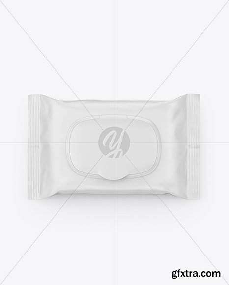 Wet Wipes Pack With Plastic Cap Mockup