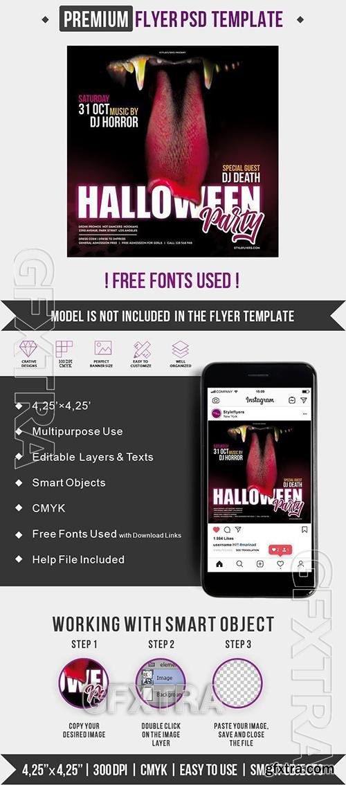 Halloween PSD Flyer Template